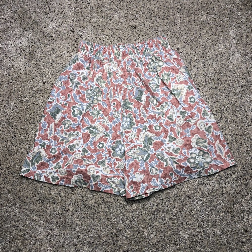 Colleens Collectibles Shorts Womens Small Pink Floral Outdoors Casual 90s